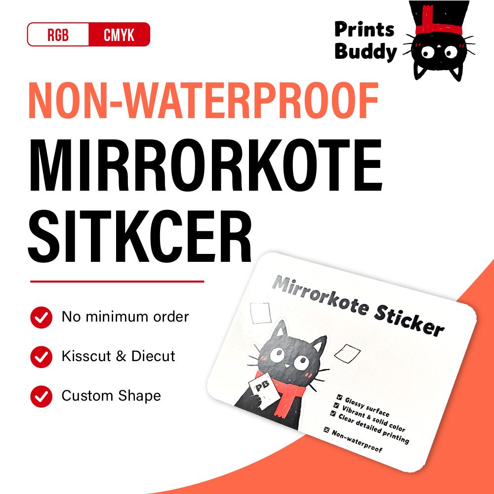 Mirrorkote White Sticker