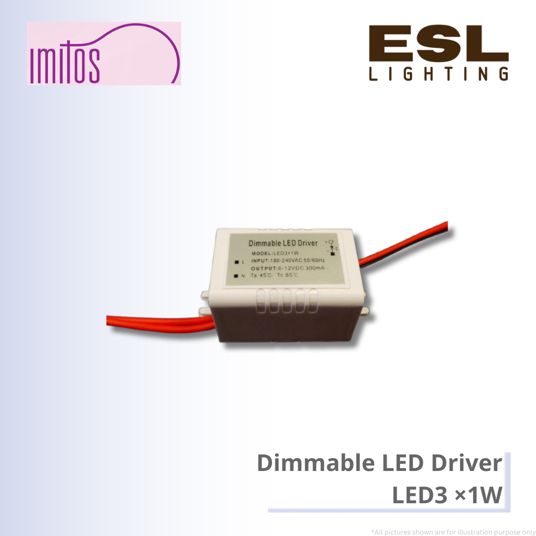 IMITOS Dimmable LED Driver - LED3 × 1W