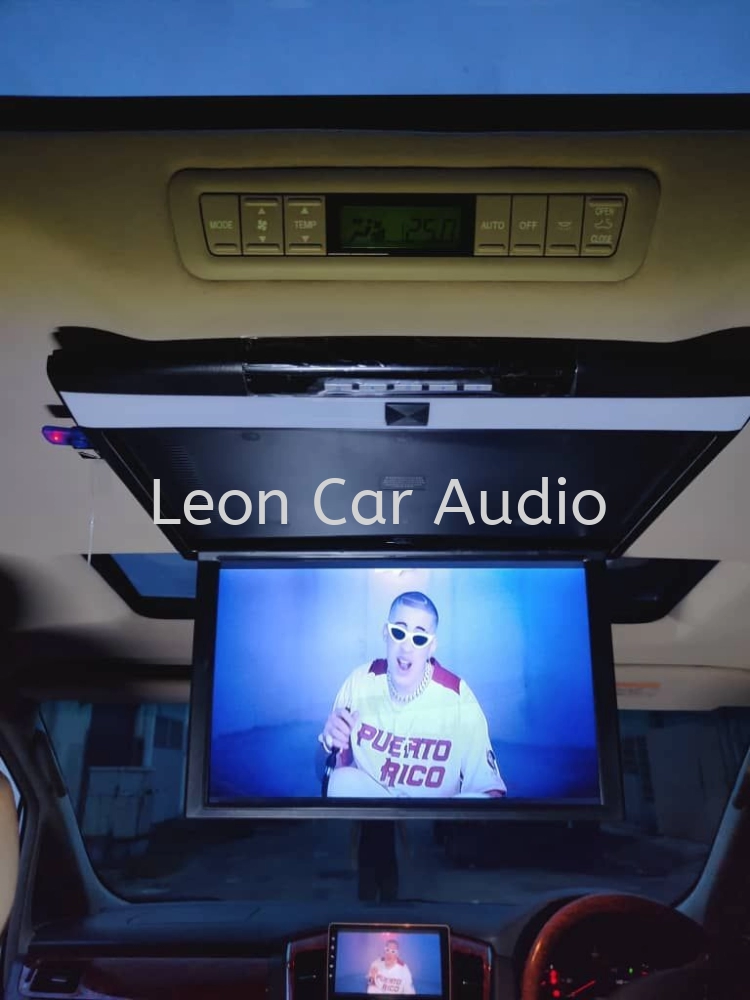 Leon Toyota Alphard ANH10 17.3" fhd hdmi usb mp4 roof led monitor