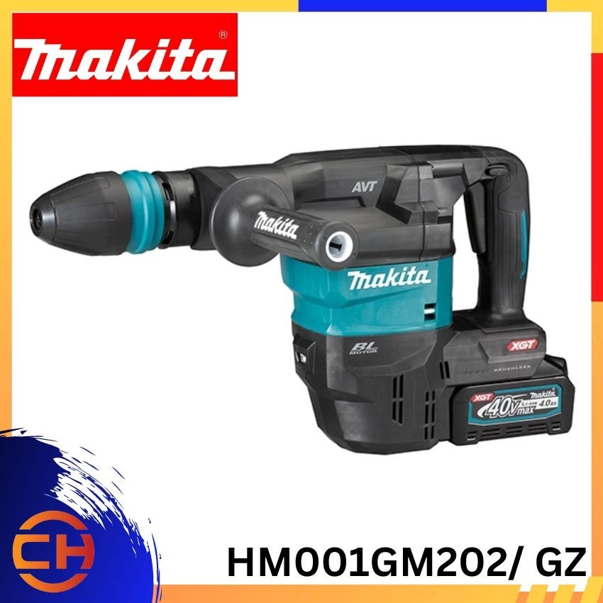 Makita HM001GM202/ GZ 40Vmax Cordless Demolition Hammer