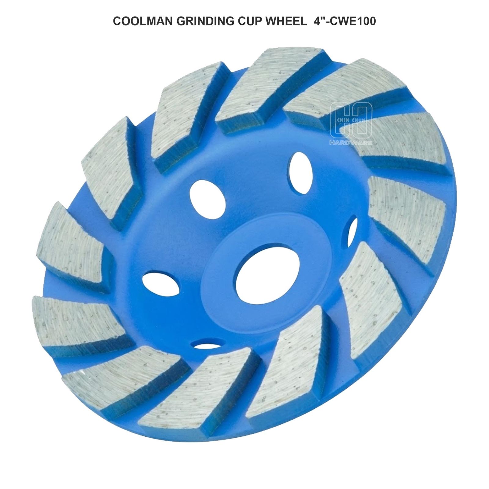 COOLMAN GRINDING CUP WHEEL  4"-CWE100