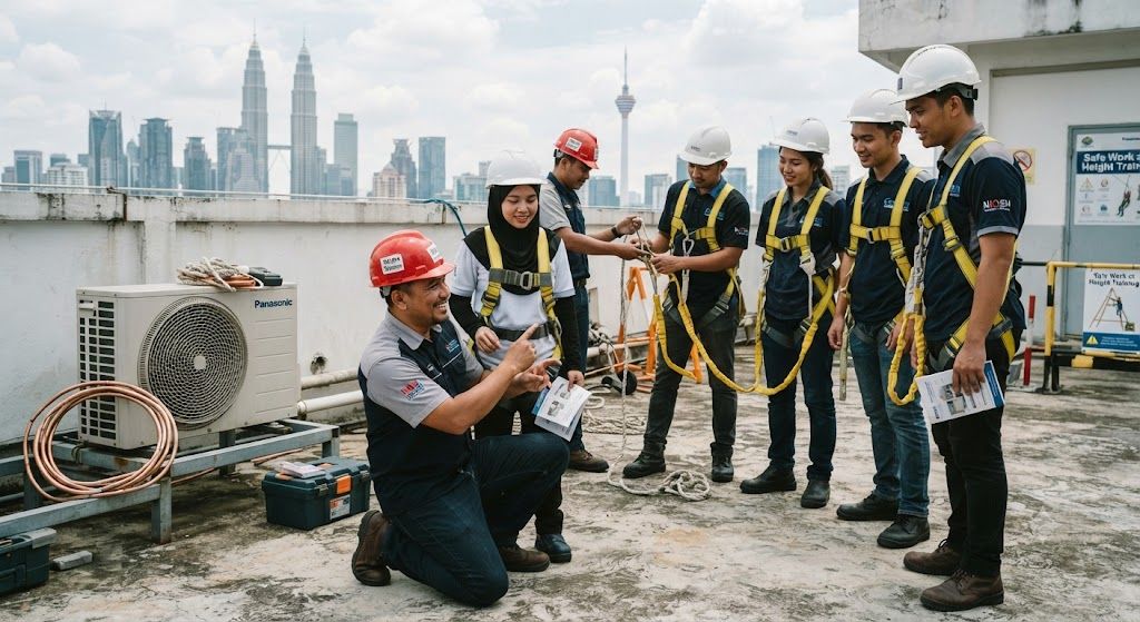 HVAC safety harness training Malaysia