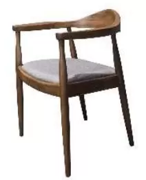 LR208 Rubberwood Chair with Armrest