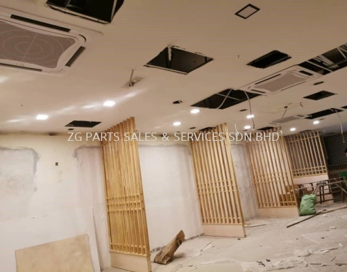 Ceiling Cassette Air Conditioner Installation For Shop ( Pemasangan Penghawa Dingin Kaset Siling Untuk Kedai)