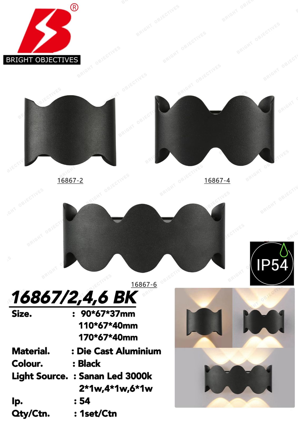 OUTDOOR LED WALL LAMP LIGHT - 16867