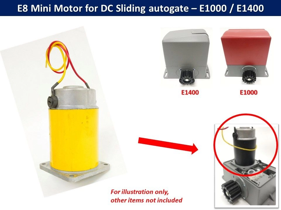 E8 Mini Motor autogate for E8 DC Sliding Autogate Motor