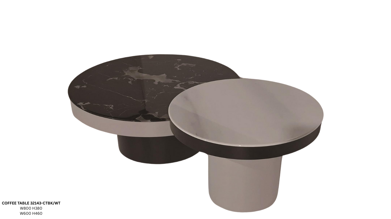COFFEE TABLE YG-32143-CTBK/WT