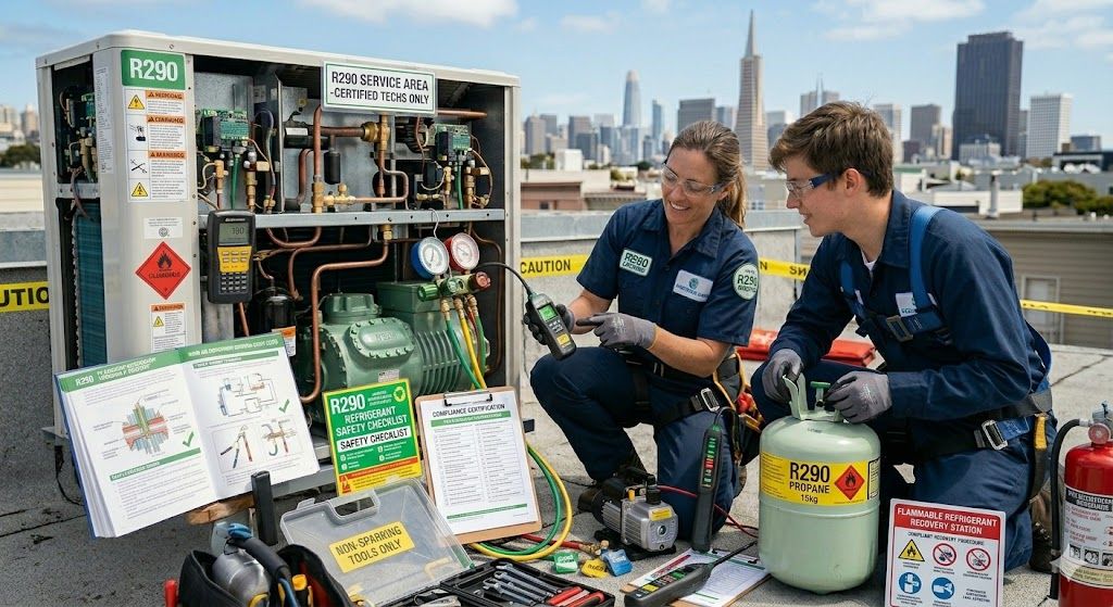 R290 servicing compliance standards