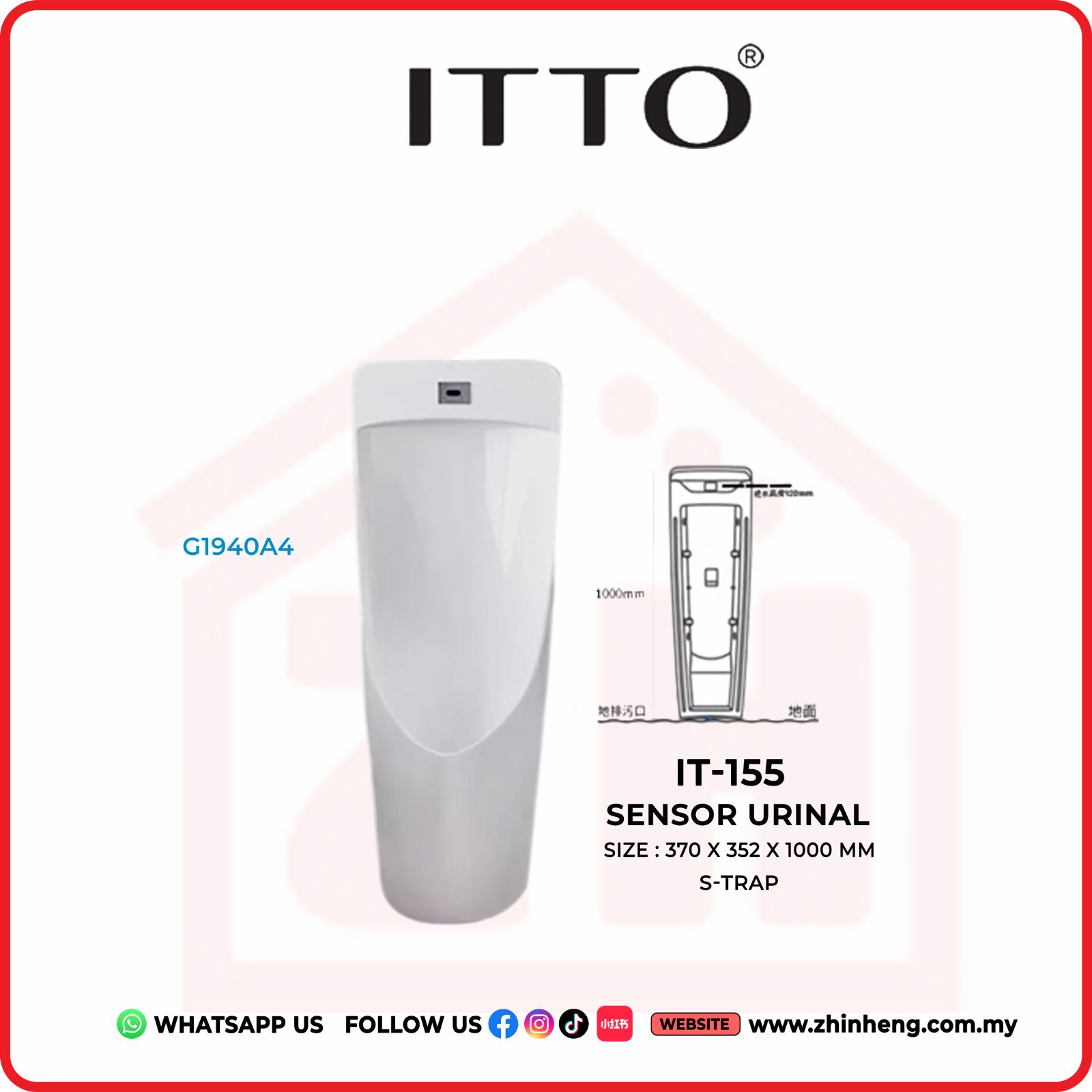 ITTO  SENSOR URINAL  IT-155