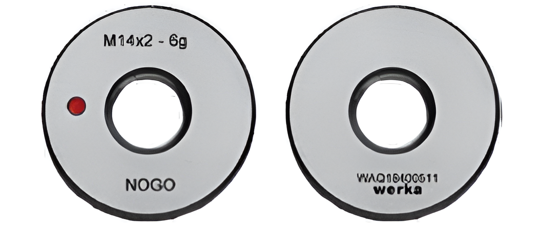 THREAD RING GAUGE - METRIC FINE THREAD, NO-GO END 5110-80-12N