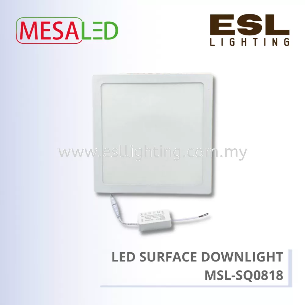 MESALED LED SURFACE DOWNLIGH ISOLATED DRIVER SQUARE 18W - MSL-SQ0818
