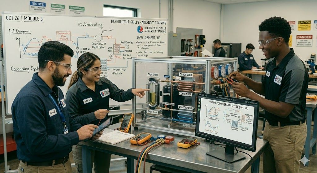 Refrigeration cycle skills development program
