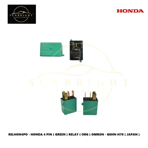 RELHON4PO - HONDA 4 PIN ( GREEN ) RELAY ( ORG ) OMRON - G8HN-H70 ( JAPAN )