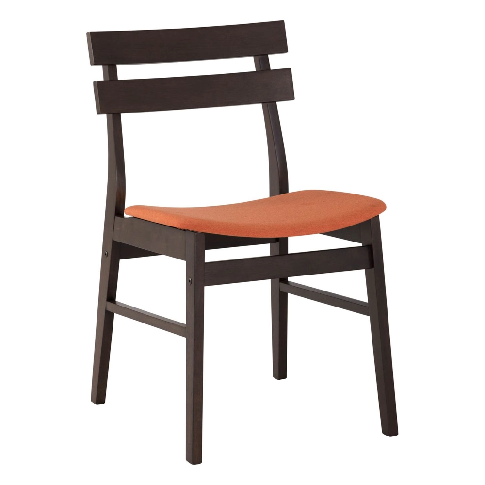 Augustus Dining Chair (Orange Fabric Seat) *CLEARANCE