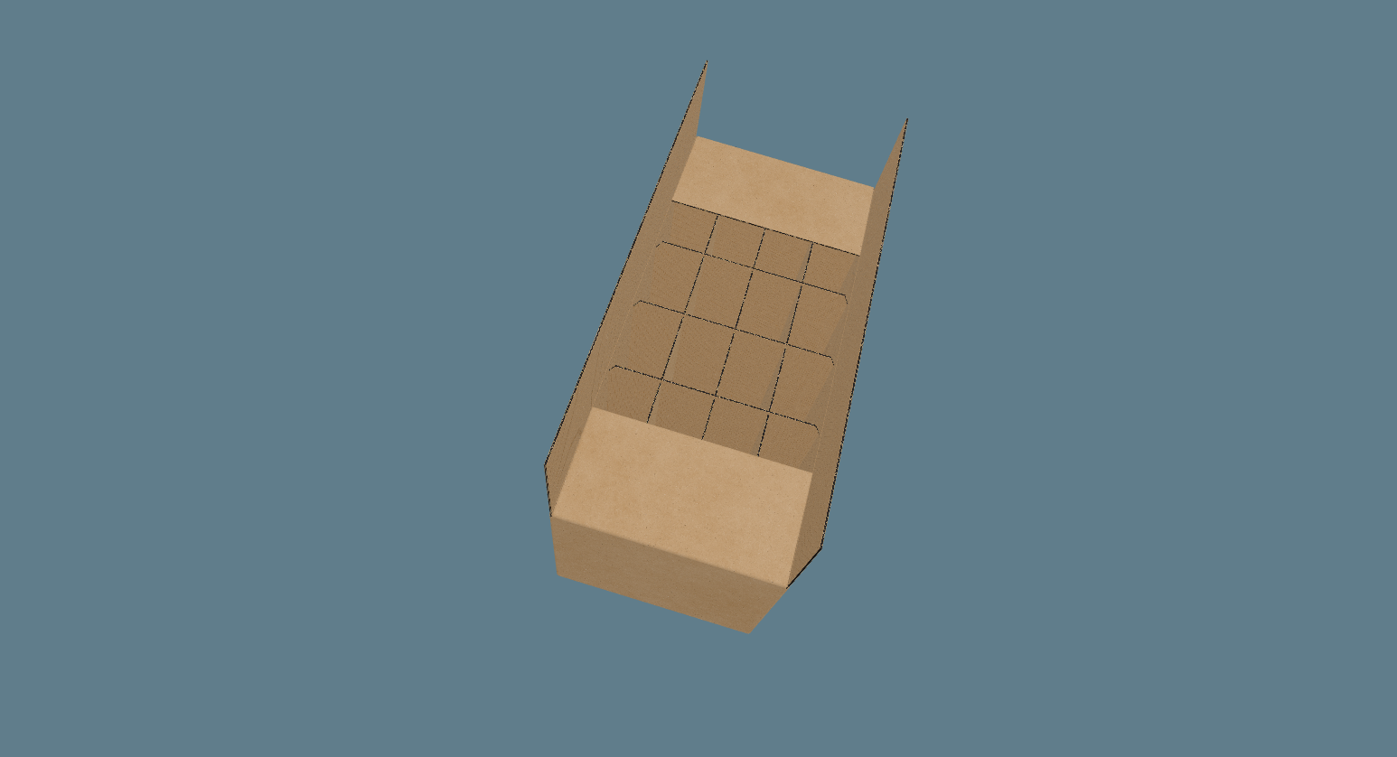 Partitioned Long Tray Carton