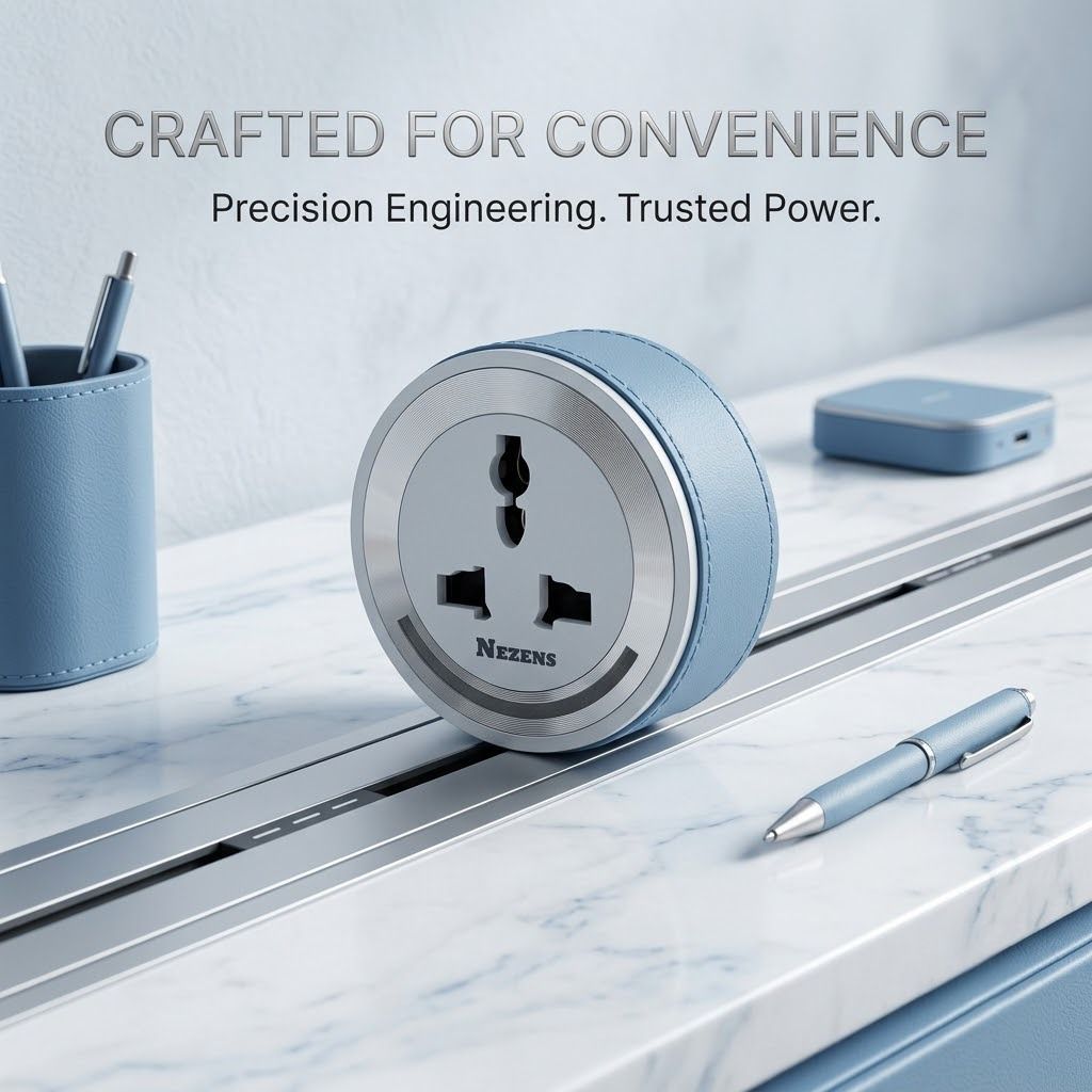 Universal Adaptor, White/Blue
