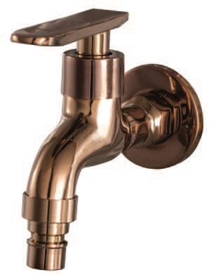 IT-L20A-SL5/RG Wall Hose Bib Tap (Rose Gold) – Premium Bathroom & Outdoor Faucet, Durable & Corrosion-Resistant Bib Tap
