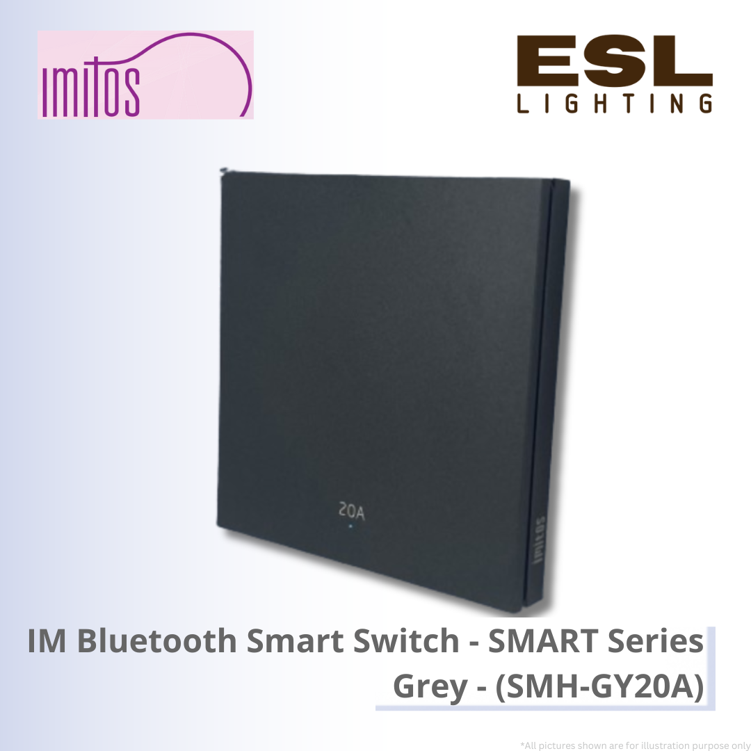 IMITOS IM Bluetooth Smart Switch (Neutral Wire Required) SMART Series Grey - SMH-GY20A