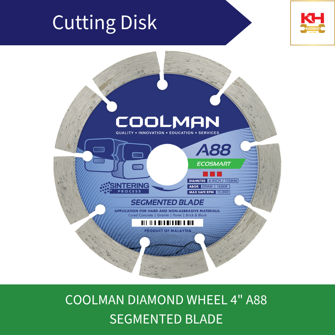 COOLMAN Diamond Wheel 4" A88