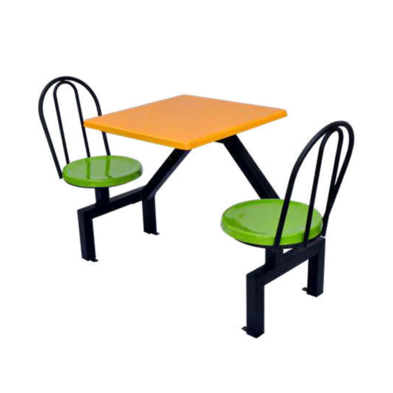 Stylish Canteen Fiber Glass Table & Chair 2 Seater Set OFBJFG14003