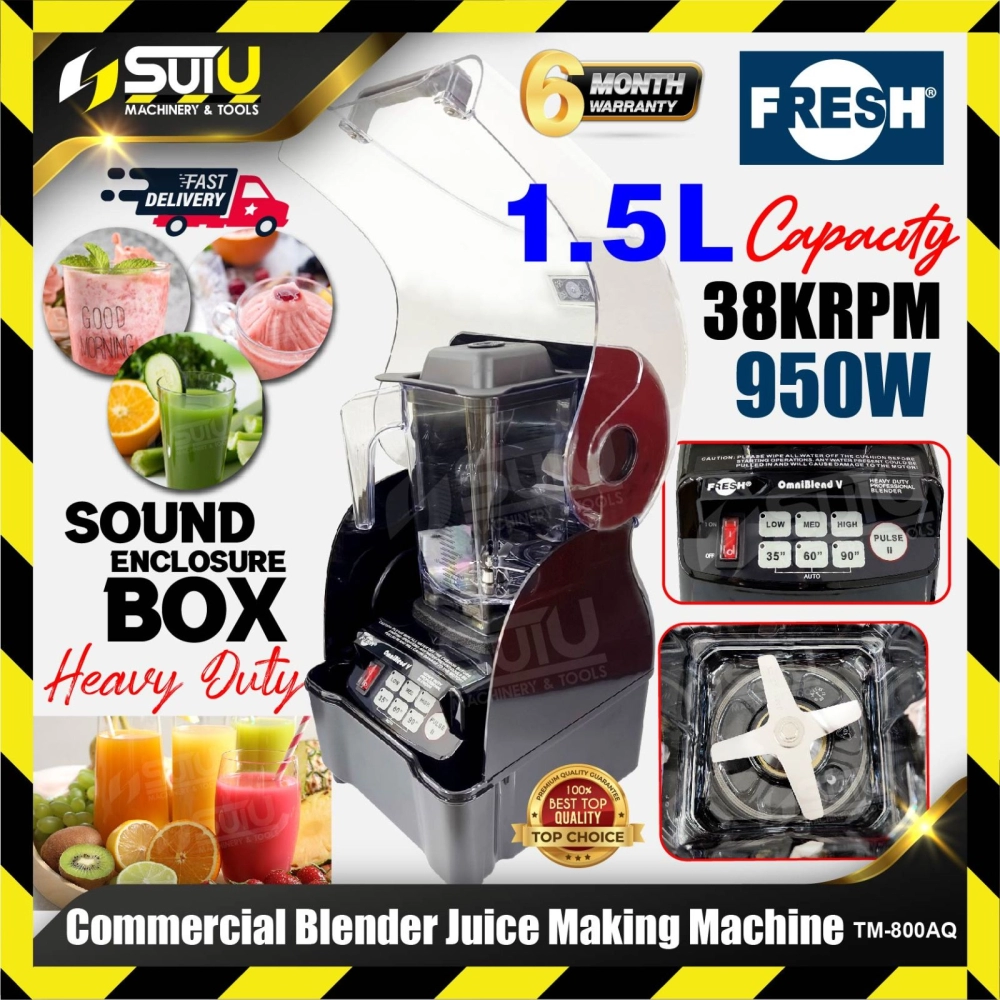 FRESH TM-800AQ / TM800AQ 1.5L Commercial Blender / Juice Making Machine 950W