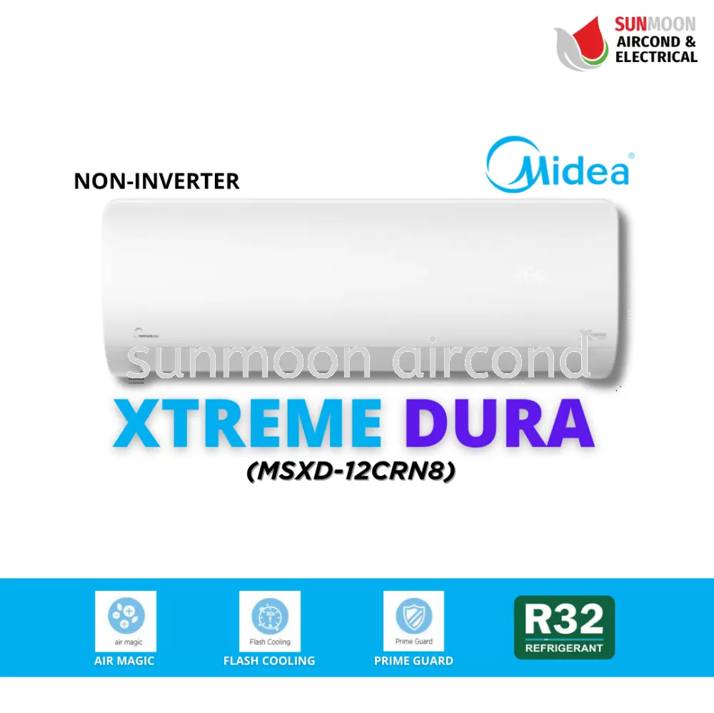 MIDEA 1.5HP NON INVERTER 3 STAR AIR CONDITIONER WITH ADVANCE TECHNOLOGY (MSXD-12CRN8) - PETALING JAYA, DAMANSARA