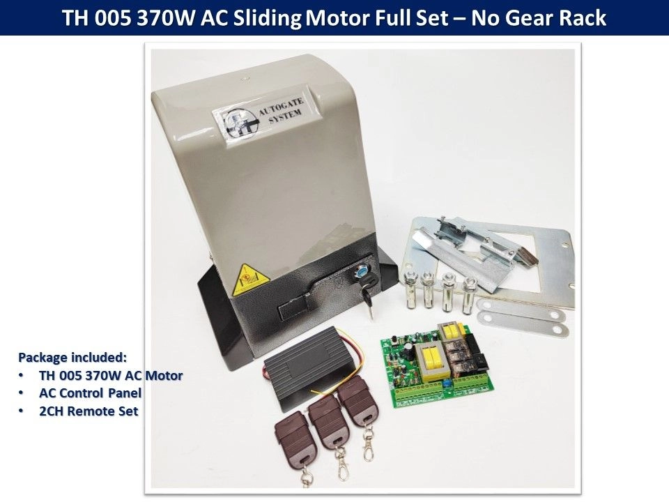 TH 005 370W AC Sliding Motor Autogate Set