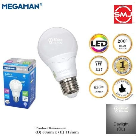Megaman 7W 6500k Cool Daylight LED Bulb