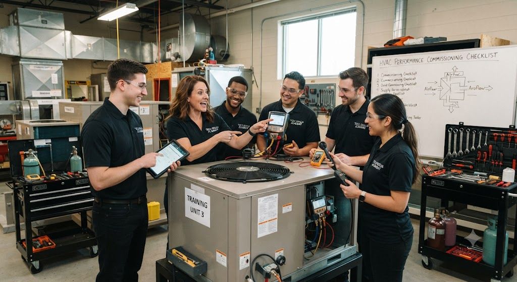 HVAC system performance commissioning training