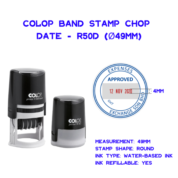 Colop Stamp Chop Date - R50D