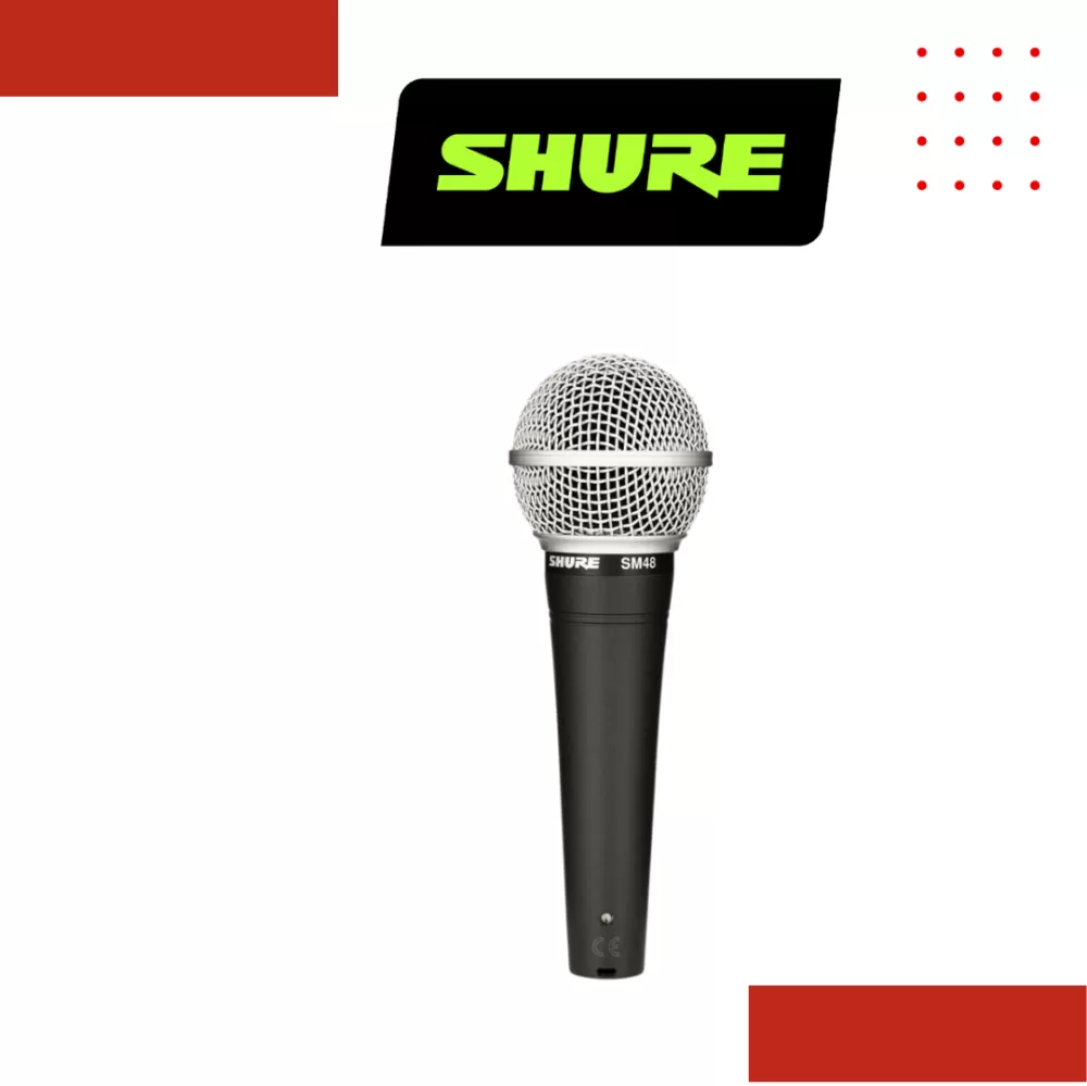 Shure SM48-LC Handheld Dynamic Vocal Microphone