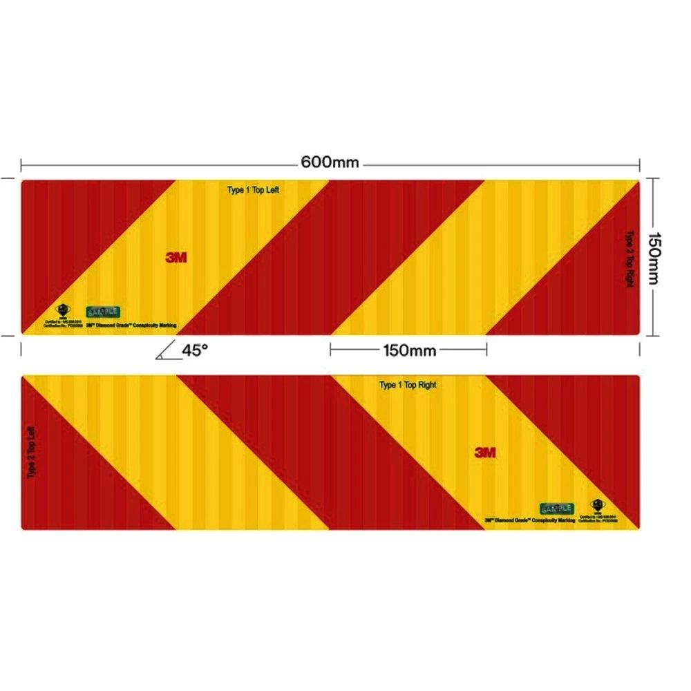 150 X 600MM 3M Marking Reflector Sticker (JPJ & Sirim Approved)