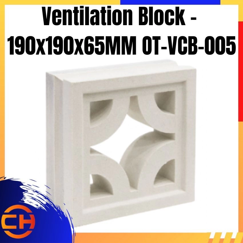 Ventilation Block - 190x190x65MM OT-VCB-005