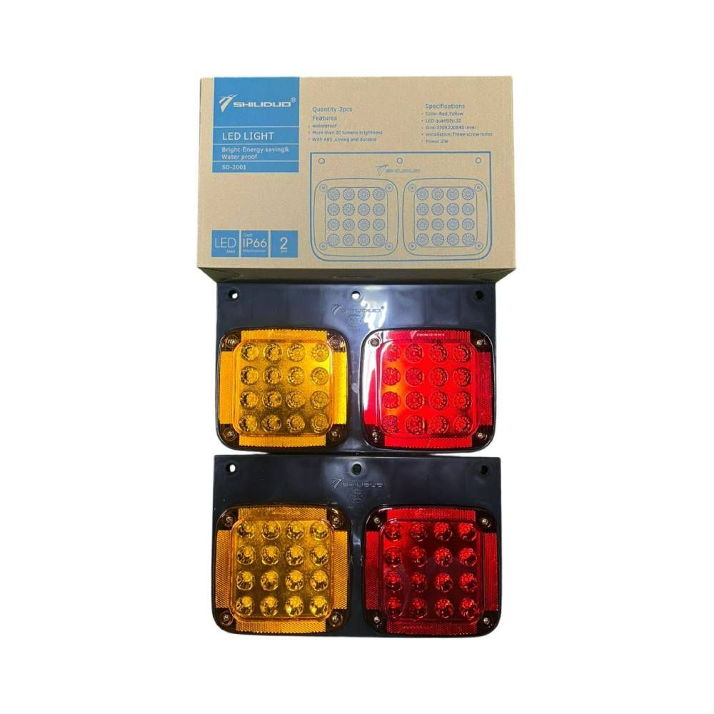 SHILIDUO LED Tail Lamp For Nissan / Hino 24V with Iron Plate and Bracket SD-2001A (LH)