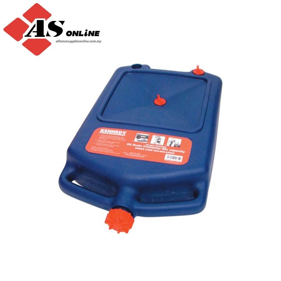 KENNEDY Oil Drain Pan, 8L, Plastic, Compatible with Non Corrosive Liquids / Model: KEN5404500K