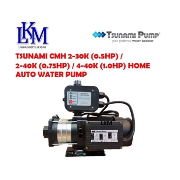 TSUNAMI CMH 2-30K (0.5HP) / 2-40K (0.75HP) / 4-40K (1.0HP) HOME AUTO WATER PUMP