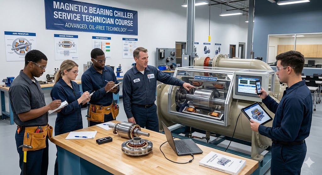 Magnetic bearing chiller service technician course