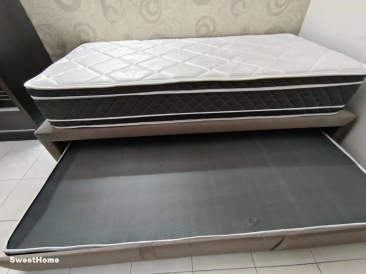 Super Single Pull Out Bed Frame | Super Single Mattress | Katil Tarik Keluar Tolak Masuk Tilam | Penang Furniture Penang