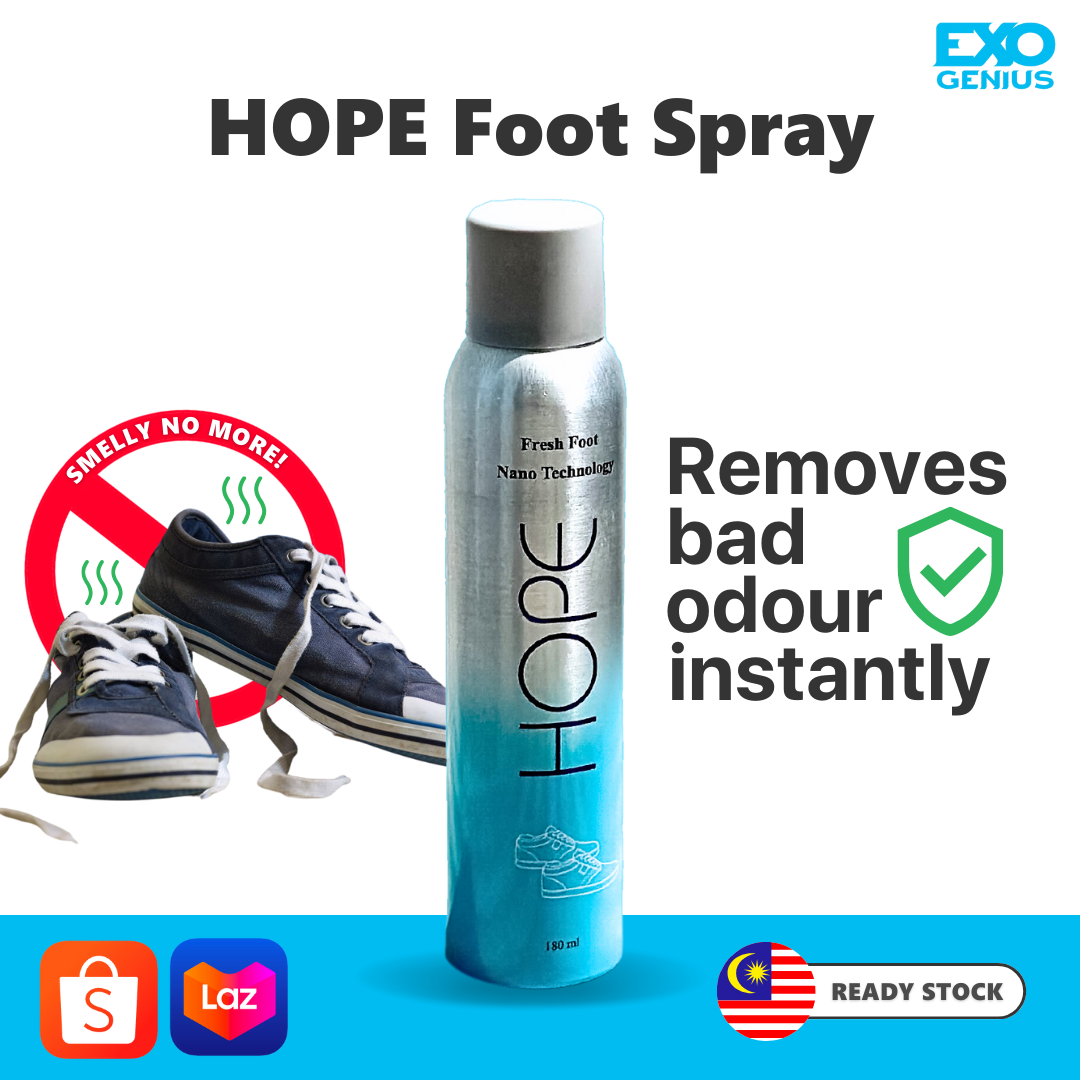 HOPE Foot Spray Shoe Deodorizer Perfume (180ml) 