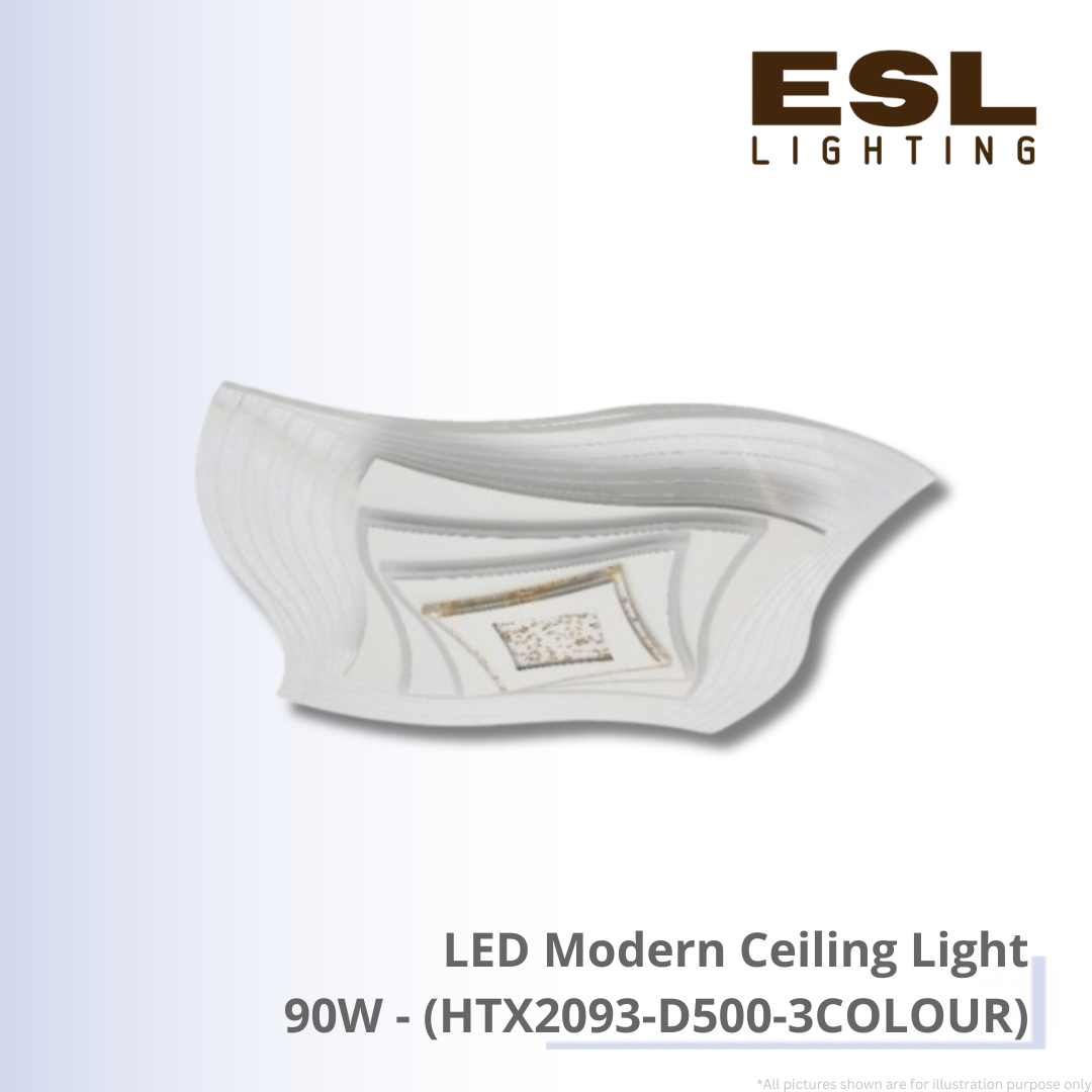 LED Modern Ceiling Light 90W - HTX2093-D500-3COLOUR