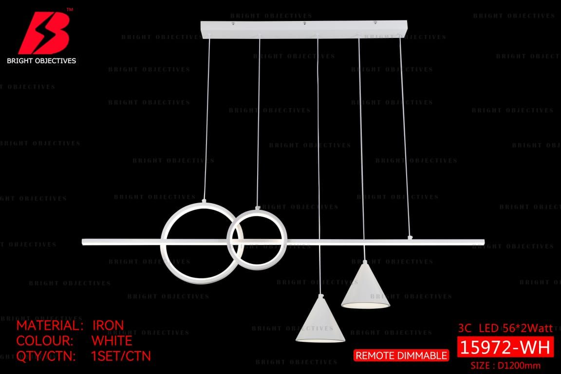 Modern Designer Pendant Lamp with 3 Colors - 15972