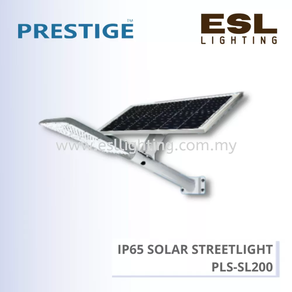 PRESTIGE IP65 SOLAR STREETLIGHT 200W - PLS-SL200