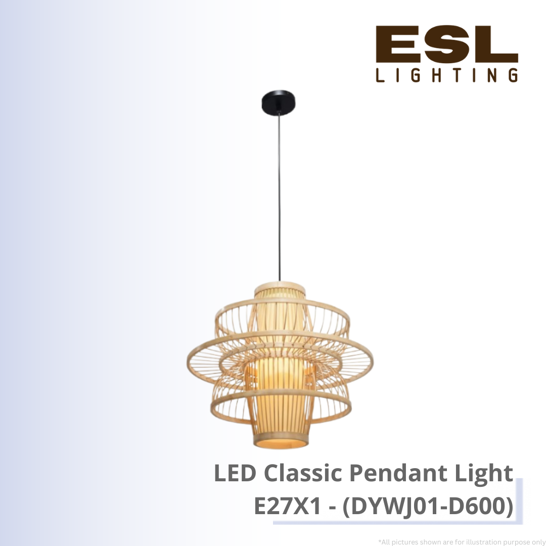 LED Classic Pendant Light E27X1 - DYWJ01-D600