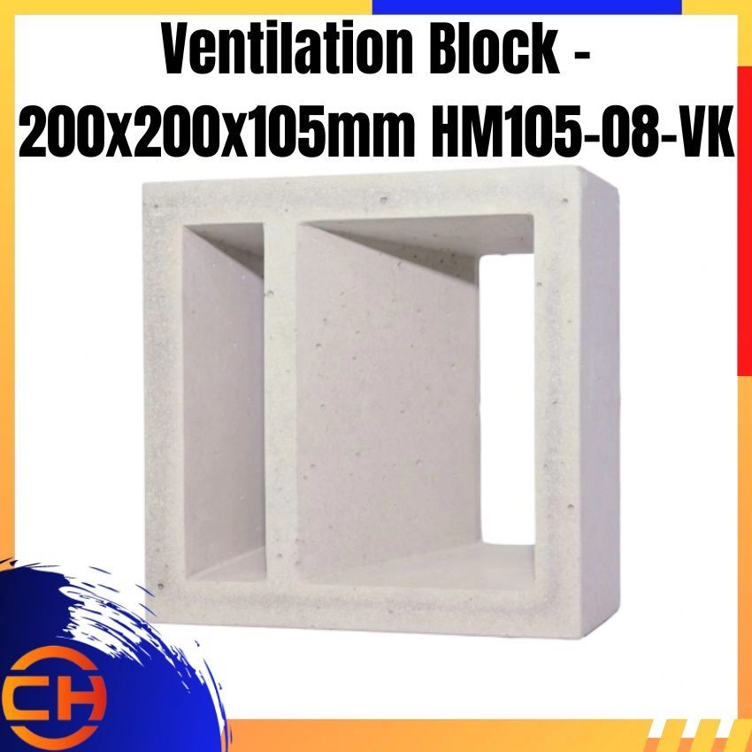 Ventilation Block - 200x200x105mm HM105-08-VK
