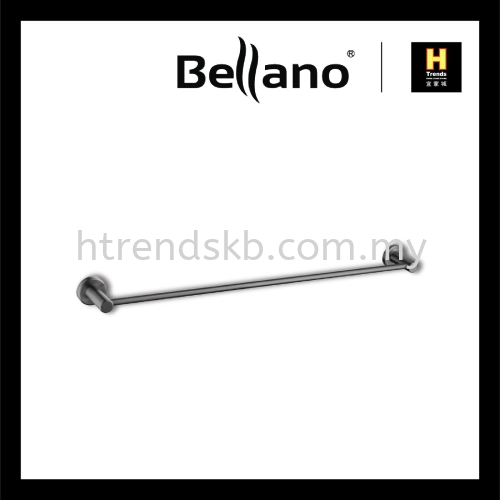 Bellano Single Towel Bar (Metal Grey) BLN7201MGSS