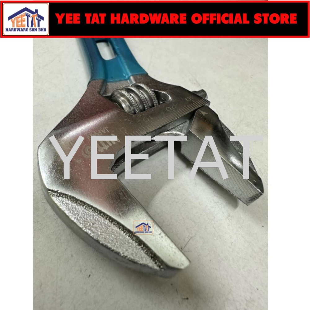 [ HITTO ] HAW-6WJ Stubby Wide Opening Adjustable Wrench 150MM