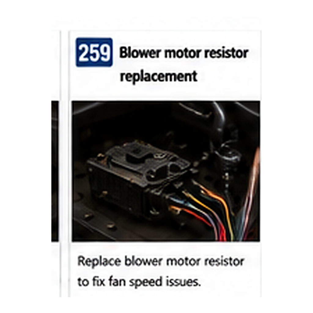 Blower Motor Resistor Replacement