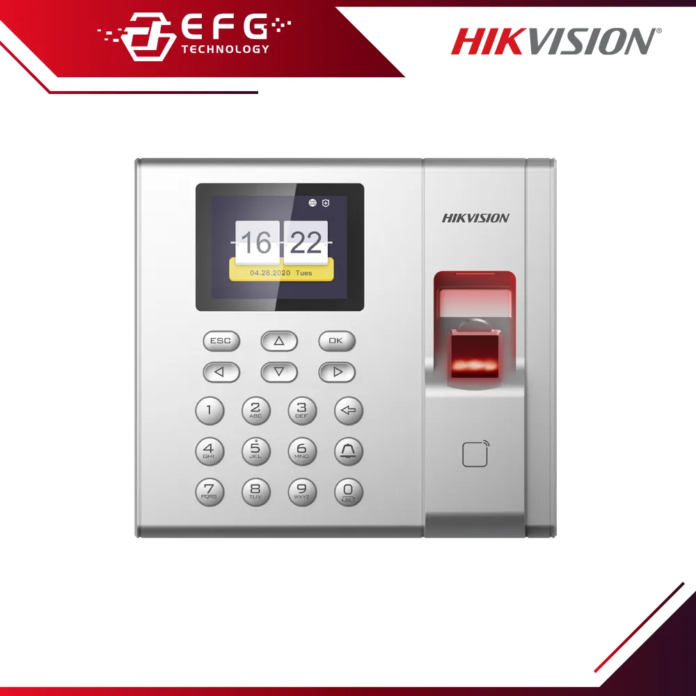 DS-K1T8003EF Fingerprint Access Control Terminal with Time Attendance (EM Card)