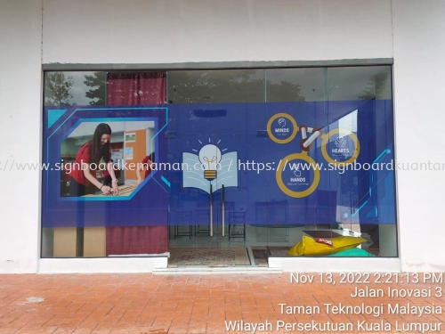 KINGSGATES INTERNATIONAL SCHOOL 3M PRINTING GLASS STICKER