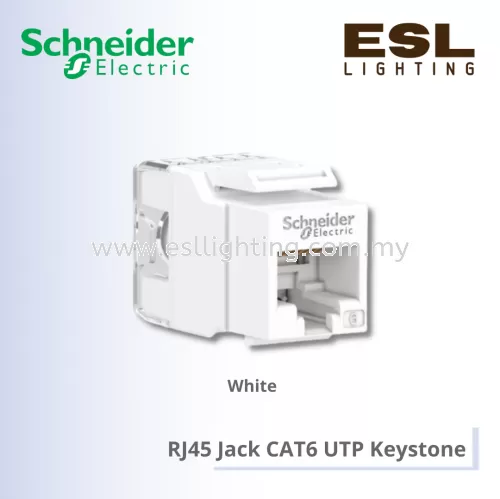 SCHNEIDER RJ45 Jack CAT6 UTP Keystone - VDIEB17266UWE